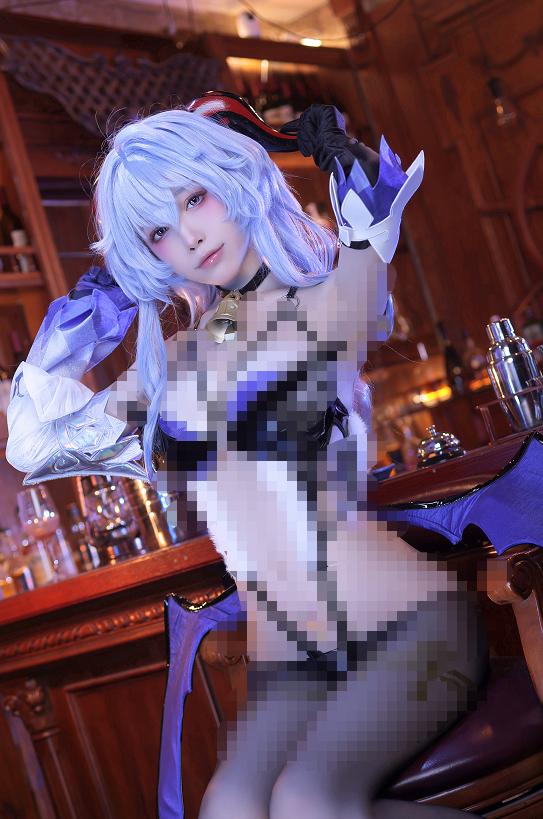 水淼Aqua甘雨魅魔COS赏析｜原神同人高清写真图集