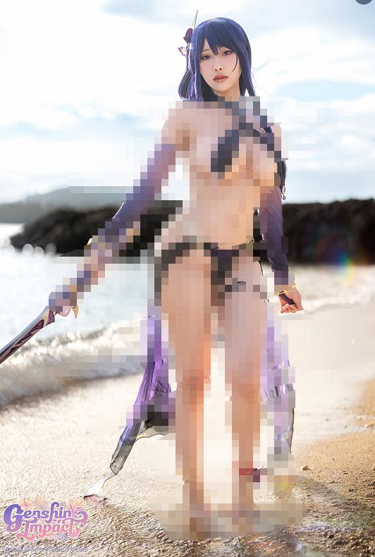 雨波_HaneAme 雷电将军cos写真书高清图集（原神cosplay）