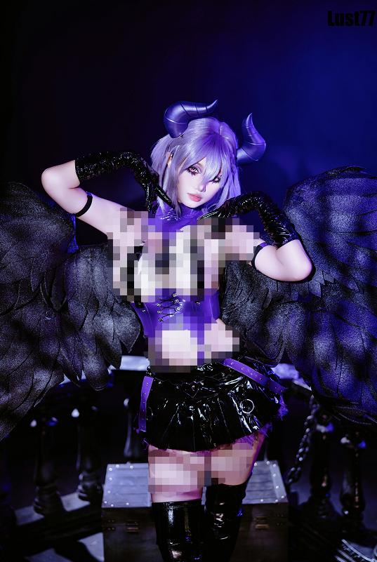 柒柒要乖哦堕天使之歌图集，暗黑恶魔羽翼造型太惊艳