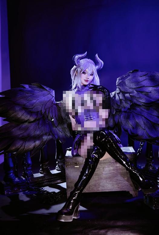 柒柒要乖哦堕天使之歌图集，暗黑恶魔羽翼造型太惊艳