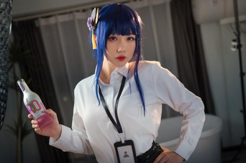 无影喵Ghost 雷电将军OL cos高清图集（原神cosplay写真）