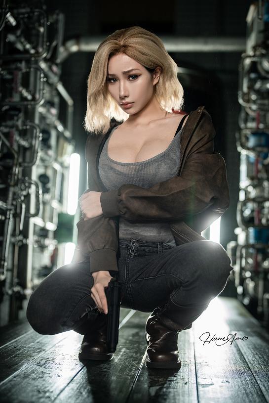 雨波HaneAme葛蕾丝COS太绝了，生化危机9末世御姐氛围直接拉满