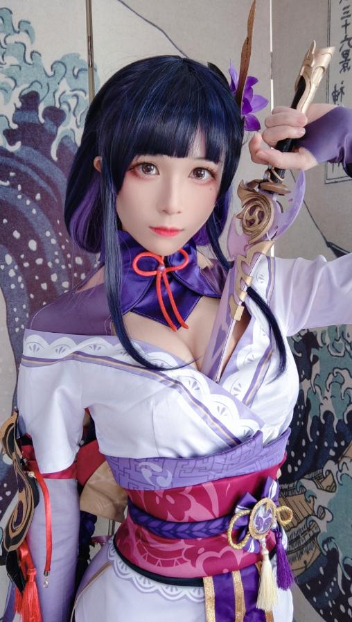 Tomoyo酱 雷电将军cos写真图集（原神cosplay高清作品）