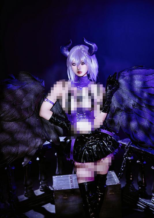 柒柒要乖哦堕天使之歌图集，暗黑恶魔羽翼造型太惊艳