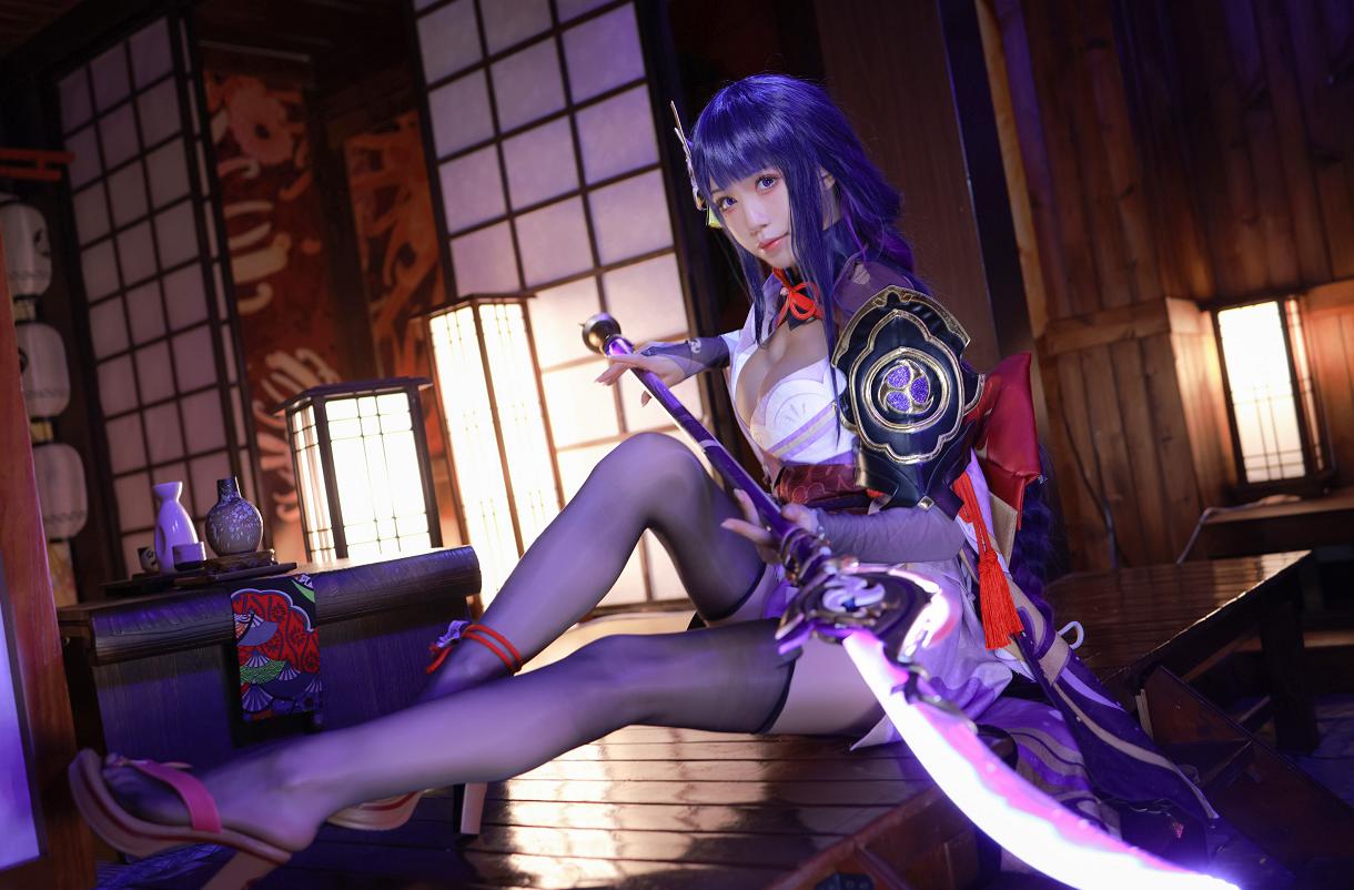 雷电将军cos 高清 水淼aqua