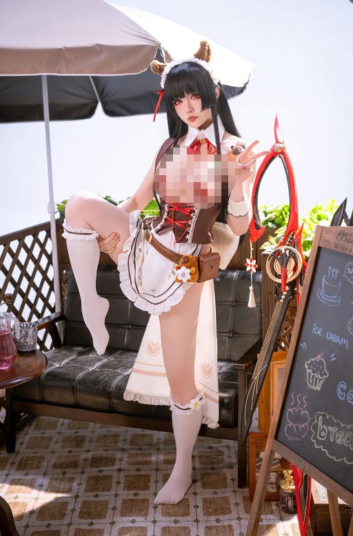 星之迟迟鸣潮千咲咖啡女仆赏析|暖光咖啡馆里的轻甜日常感越看越舒服