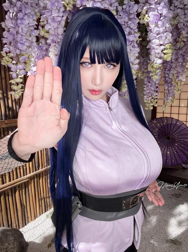 雨波HaneAme日向雏田COS｜紫藤和室里的温柔忍者感很有记忆点
