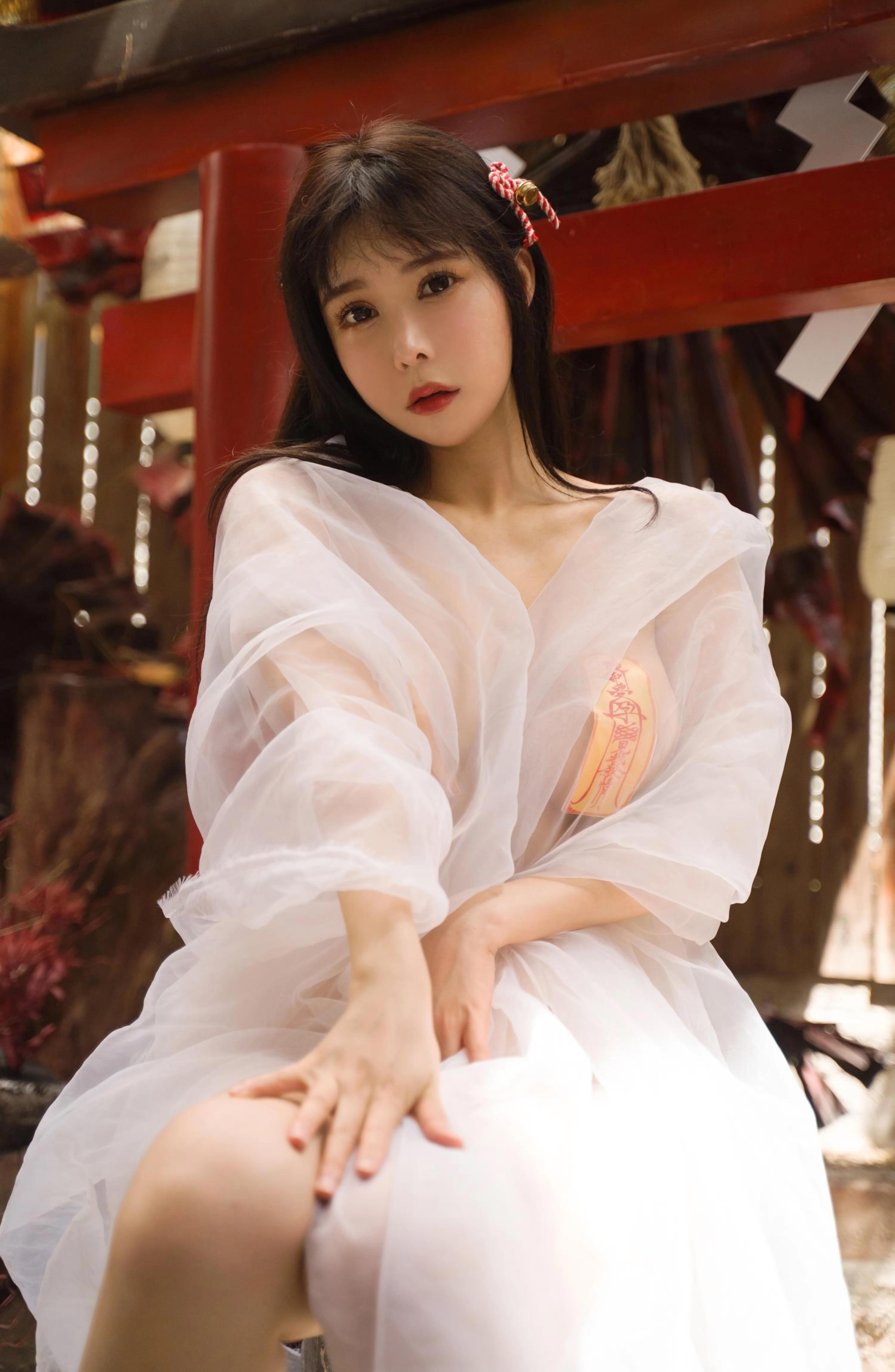 神社巫女COS 和风写真图集 亚马逊鲶鱼