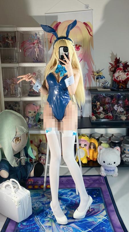 白栎Shirly 飞鸟马时兔女郎COS