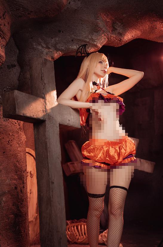 Peach milky万圣夜写真《Marin Halloween》|橙紫配色下的危险甜感