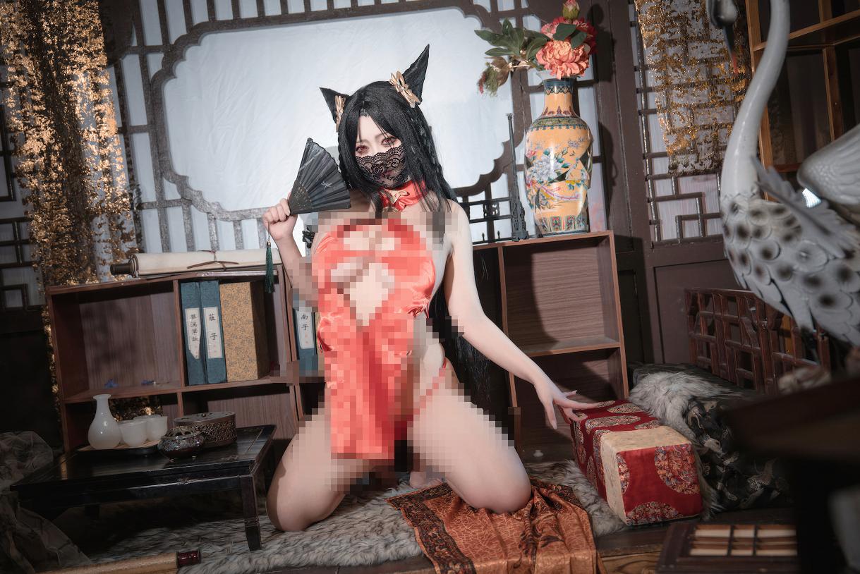 洛璃LoLiSAMA戴上黑纱面饰后，海筹醒梦芳醇多了几分旧梦里的冷艳