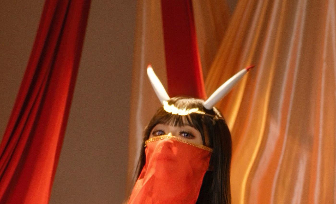 Shika小鹿鹿能代舞娘红纱和双角发饰