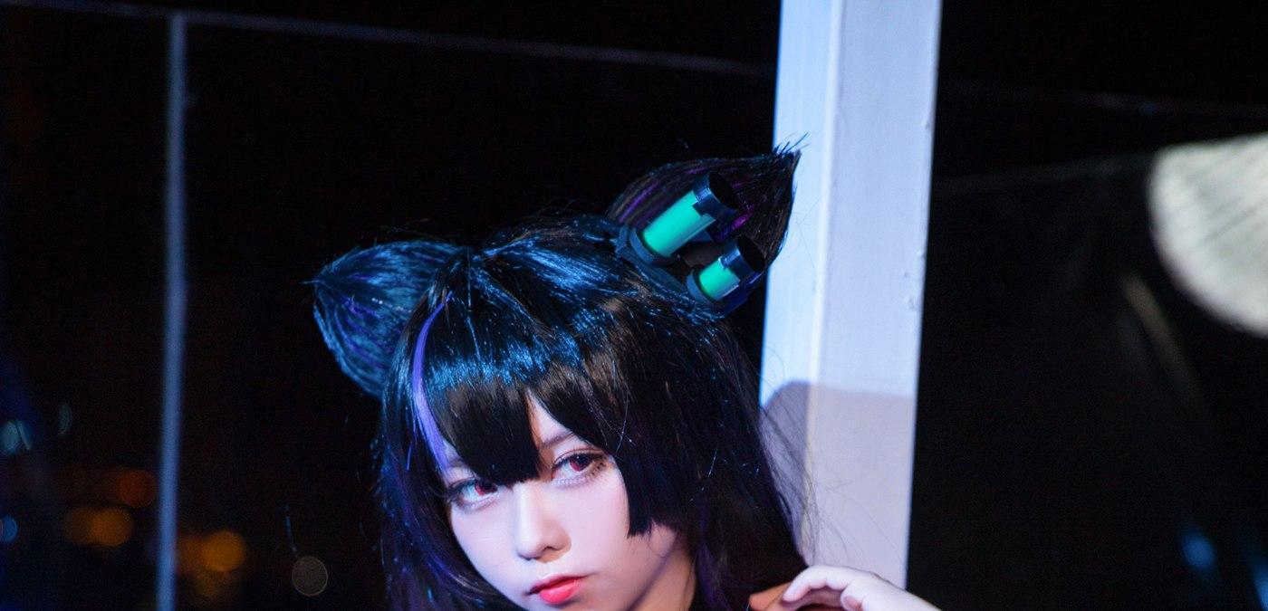 KAC-PDW猫耳黑发近景